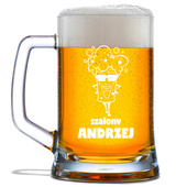 Kufel z grawerem SZALONY ANDRZEJ prezent PERSONALIZOWANY