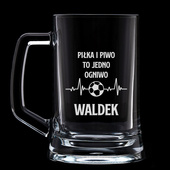PERSONALIZOWANY Kufel z grawerem na prezent DLA FANA PIŁKI NOŻNEJ