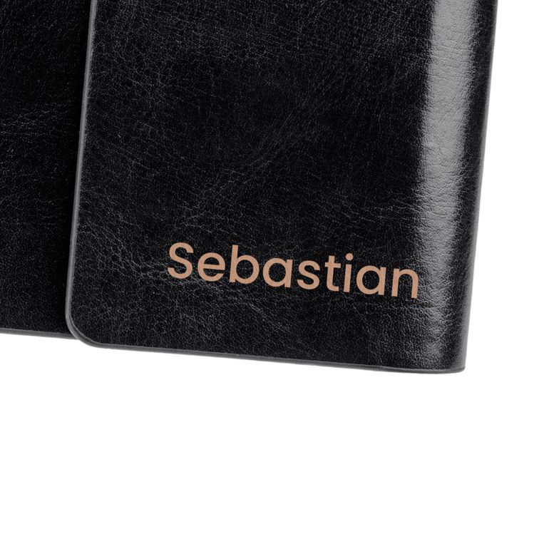 NOTES DLA FACETA - ekoskóra, personalizowany GRAWER IMIENIA