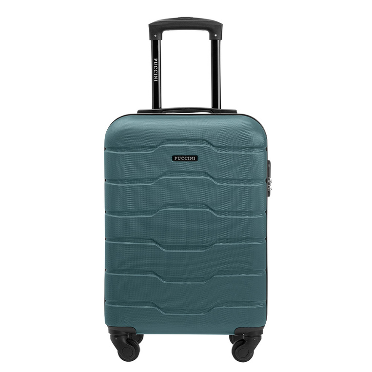 Walizka mała zielona Puccini - GRAWER INICJAŁÓW PERSONALIZOWANY PREZENT