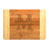 Deska do krojenia z grawerem MONOGRAM prezent NA ROCZNICĘ