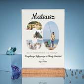 Statuetka z plexi  – Prezent na 30 urodziny ze zdjęciami i dedykacją