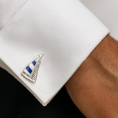 Spinki do mankietów JACHT – prezent DLA ŻEGLARZA MARYNARZA