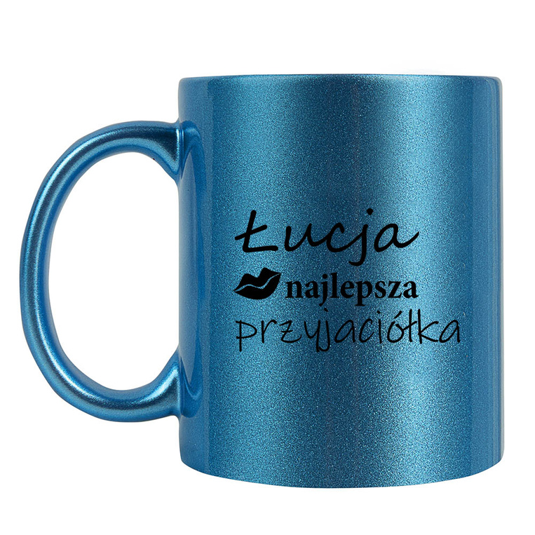 Kubek ceramiczny z nadrukiem NAJLEPSZA PRZYJACIÓŁKA + IMIĘ