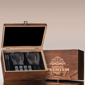Zestaw do whisky Premium Quality z imieniem – prezent dla niego