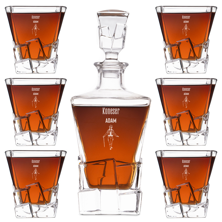 Zestaw Premium do whisky z grawerem NA IMIENINY dla konesera szkockiej