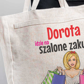 Torba na zakupy z NADRUKIEM na prezent dla PRZYJACIÓŁKI