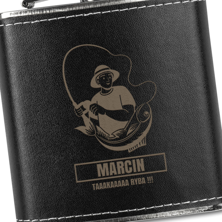 Piersiówka z personalizowanym grawerem DLA WĘDKARZA