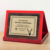 Dyplom dla myśliwego 152x203 mm - PODZIĘKOWANIA GRATULACJE