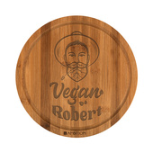Deska do krojenia z grawerem dla VEGAN na URODZINY IMIENINY