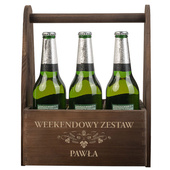 Nosidło na piwo z grawerem WEEKENDOWY ZESTAW NA PIWO + IMIĘ