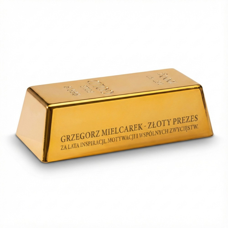 Sztabka złota z grawerem „Złoty Prezes” – PODZIĘKOWANIE DLA PREZESA