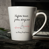 Kubek Latte z nadrukiem DLA LEKARZA na prezent