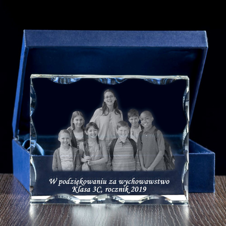 Zdjęcie Klasowe w szkle na Zakończenie Roku DLA NAUCZYCIELA