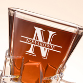 Szklanka Lodowa Premium z GRAWEREM MONOGRAM i nazwiskiem – prezent dla pary