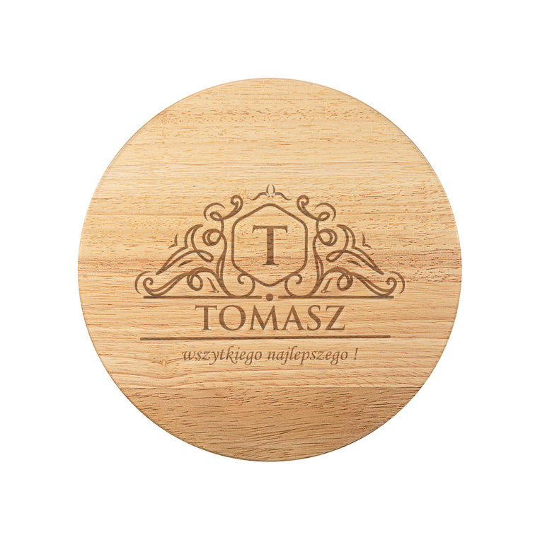 Deska do serów z grawerem MONOGRAM + IMIĘ na prezent DLA NIEGO