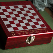 Zestaw do wina z szachami DZIADKOWI NA PRZYJEMNE WIECZORY