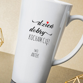 Kubek Latte Max z nadrukiem DLA UKOCHANEJ KOBIETY