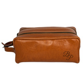 Kosmetyczka męska skórzana INICJAŁY elegancki prezent dla mężczyzny