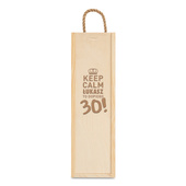 Pudełko na wino z grawerem TO DOPIERO 30 na URODZINY