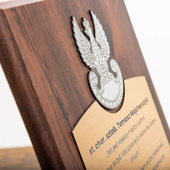 Dyplom z grawerem DLA ŻOŁNIERZA odchodzącego na emeryturę. PODZIĘKOWANIA