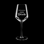 Kieliszek do wina białego na prezent dla WSPANIAŁEJ MAMY