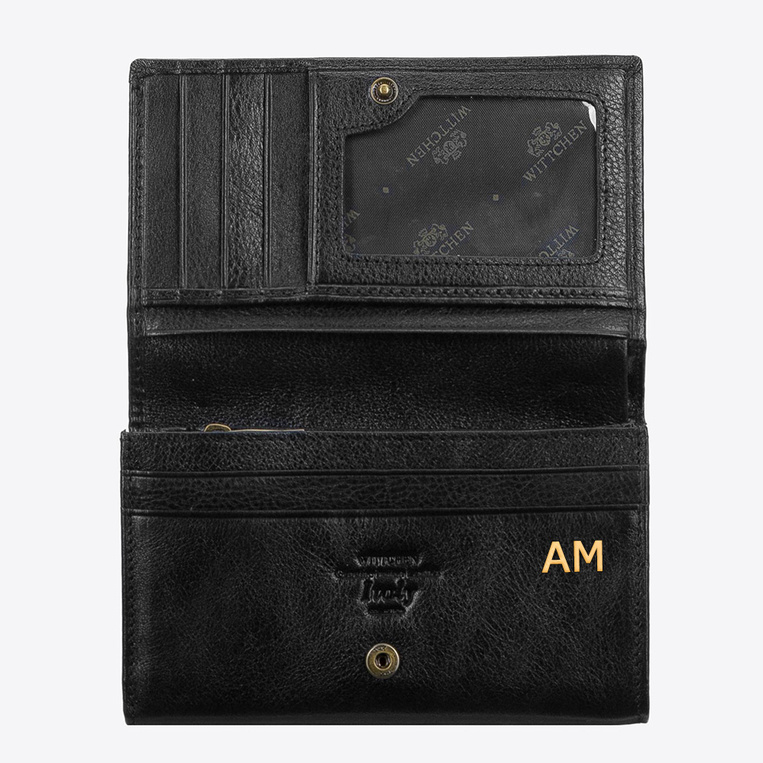 Elegancka skórzana portmonetka damska Wittchena PERSONALIZOWANE INICJAŁY