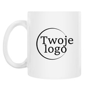 Kubek ceramiczny z nadrukiem LOGO FIRMOWE