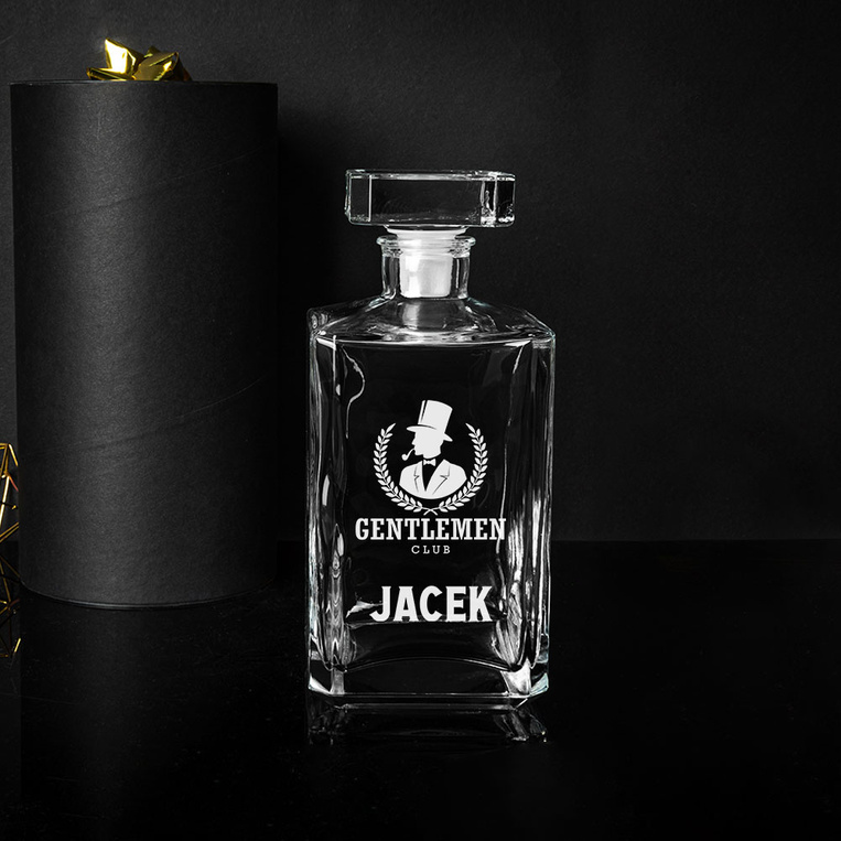 Grawerowana karafka z dedykowanym etui - PREZENT DLA NIEGO