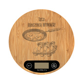 Waga kuchenna z grawerem PREZENT NA DZIEŃ OJCA