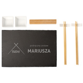 Zestaw do sushi z grawerem PODRĘCZNY ZESTAW + IMIĘ