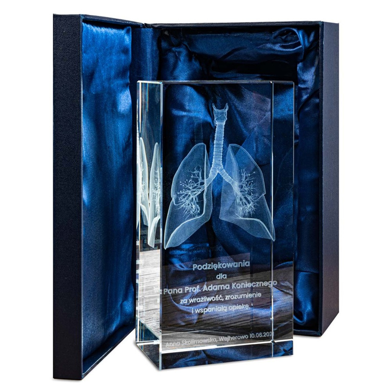 Statuetka Medyczna - Płuca 3D - Podziękowania dla Lekarza, Przychodni