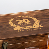 Zestaw do whisky na 20. rocznicę – Porcelanowo i z humorem