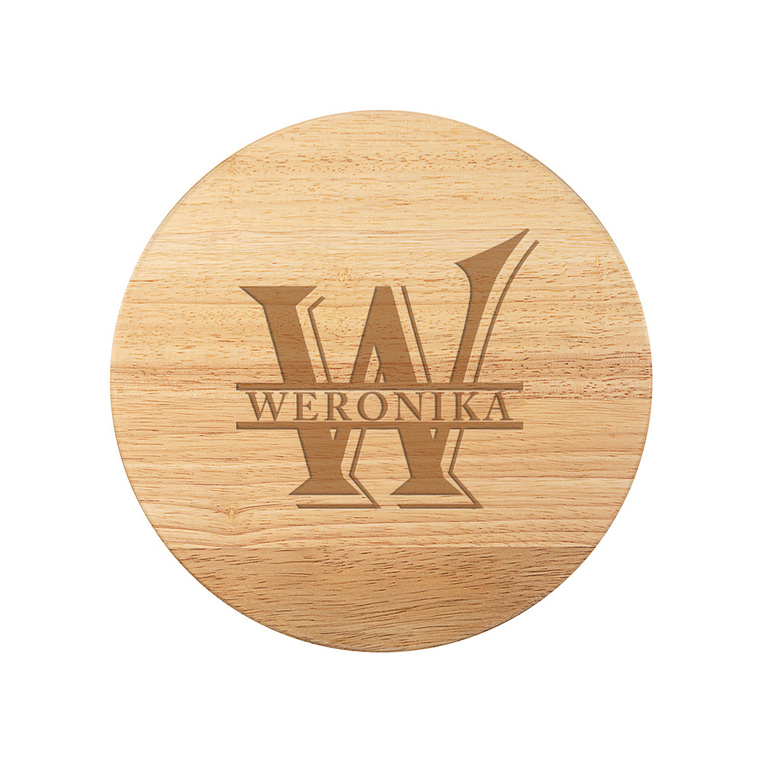Deska do serwowania serów z grawerem MONOGRAM + IMIĘ na prezent DLA NIEJ