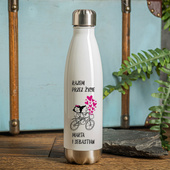 Butelka termiczna PREZENT DLA PARY z nadrukiem RAZEM PRZEZ ŻYCIE