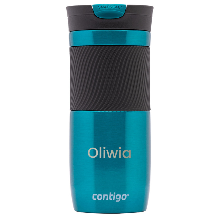 Turkusowy kubek termiczny Contigo Byron GRAWER IMIENIA – prezent dla niej