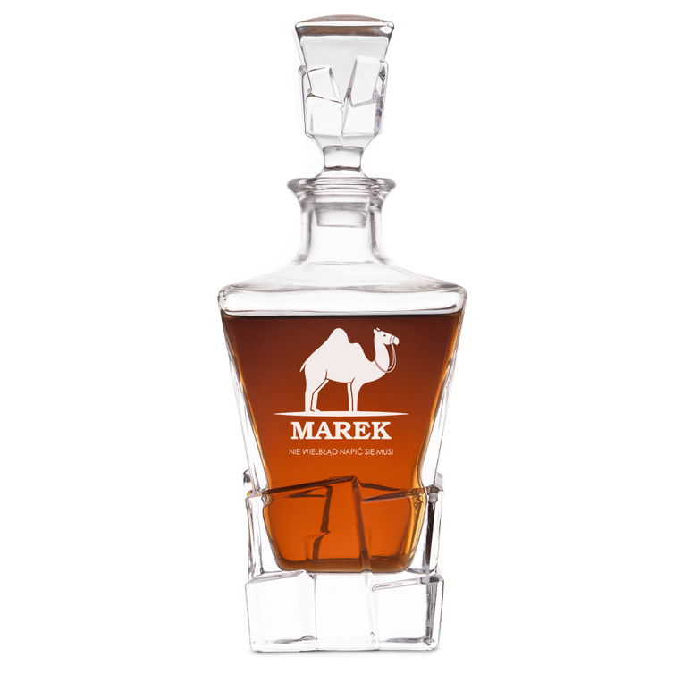 PREZENT Z HUMOREM Karafka Lodowa z grawerem „Nie jest wielbłądem”