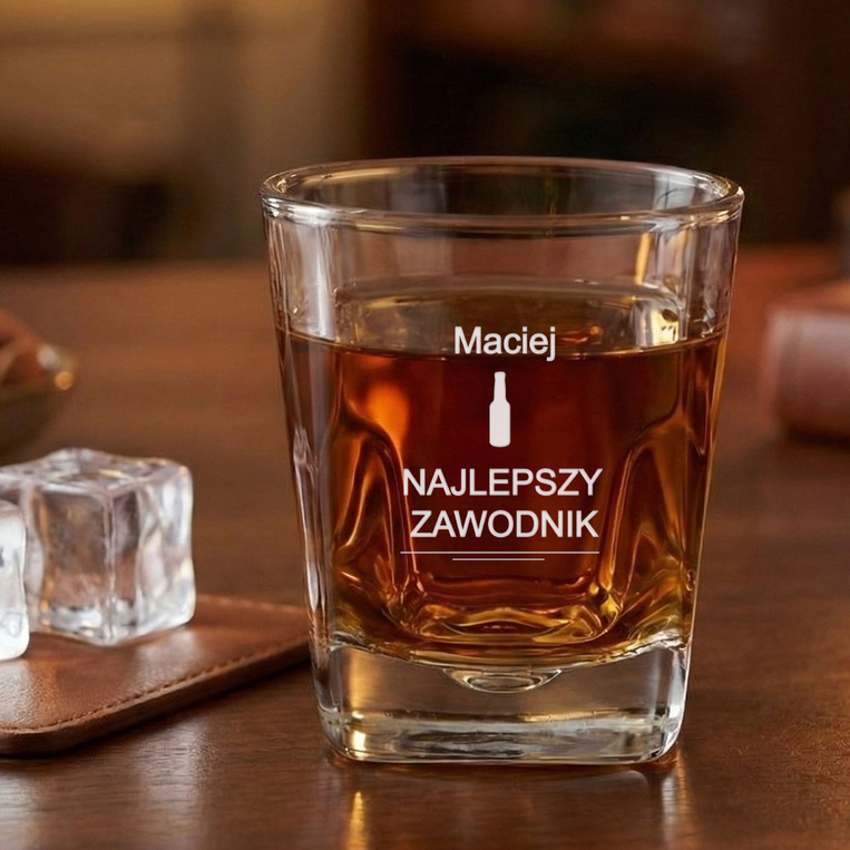 Szklanka do whisky z grawerem dla SMAKOSZA na prezent