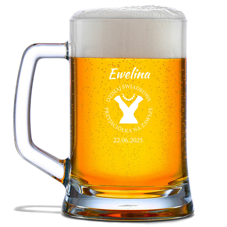 Kufel DLA ŚWIADKOWEJ – „Dzisiaj Świadkowa, Przyjaciółka na Zawsze”