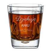 GRAWEROWANA szklanka do whisky na podziękowania