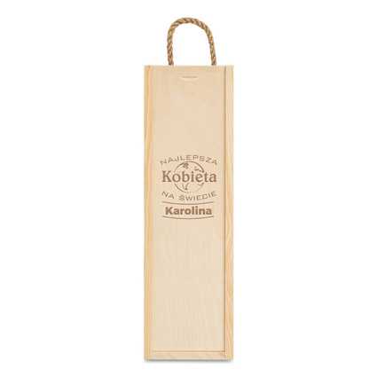 Personalizowane pudełko na wino Z TWOIM GRAWEREM
