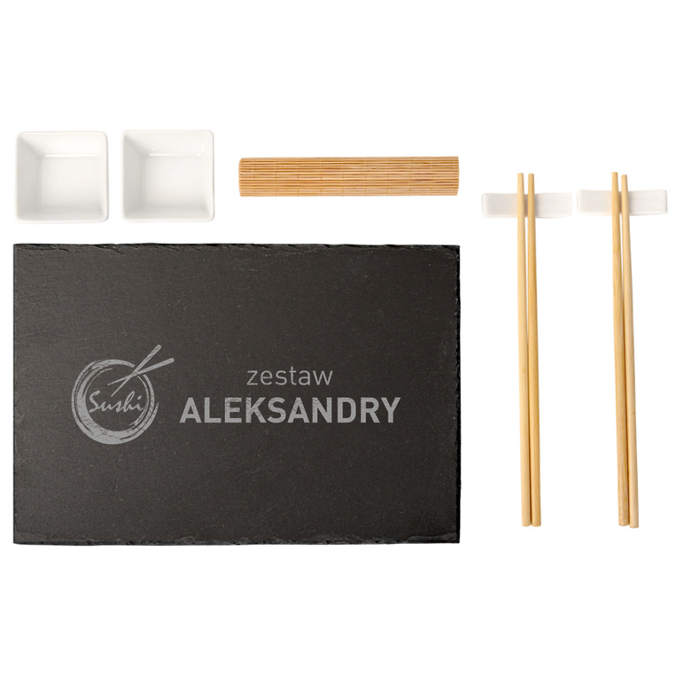 Zestaw do sushi NA IMIENINY dla NIEJ z grawerem