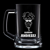 Kufel z grawerem SZALONY ANDRZEJ prezent PERSONALIZOWANY