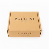 Czarny pasek męski PUCCINI z grawerem rozmiar L 130 cm – prezent z humorem