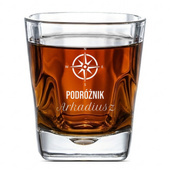 Szklanka do whisky z grawerem DLA PODRÓŻNIKA na prezent 