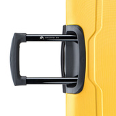 Personalizowana walizka Puccini żółta – duża, GRAWEROWANE LOGO FIRMOWE