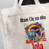 Torba na zakupy z NADRUKIEM na prezent DLA NIEJ - MAM CIĘ NA OKU