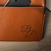 Skórzane etui do laptopa 13 cali GRAWER INICJAŁÓW elegancki prezent