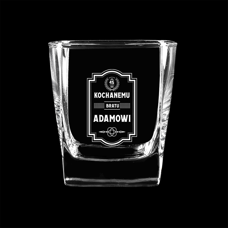 Szklanka do whisky DLA KOCHANEGO BRATA z grawerunkiem