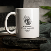 Kubek z nadrukiem NAJWIĘKSZA SZYCHA W MIEŚCIE prezent z humorem